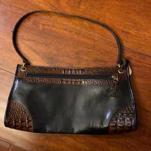 Brahmin Croc Embossed leather Vintage Shoulder bag